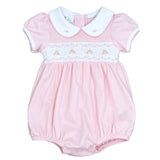 Emily and Ethan Smocked Collared SS Girl Bubble