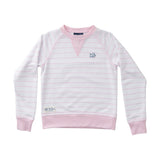 Girls Crew Control Sweatshirt, Pink Tulle Stripe