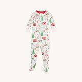 Knox's Night Night Footed, Make the Season Bright with Richmond Red & Palmetto Pearl
