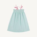 Lainey's Little Dress Woven Turks Teal Windowpane/ Palm Beach Pink/ Romany Rose