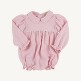 Long Sleeve Britt Bubble Sandpearl Pink Herringbone/Worth Ave White