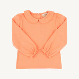 Maude's Peter Pan Pima Long Sleeve Seashore Sherbet