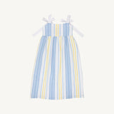 Macie Midi Dress SoBro Seersucker/ Worth Avenue White