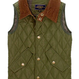 Boys Beaumont Vest Olive