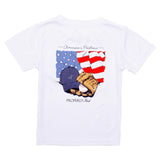 Boys Performance Tee SS America's Pasttime White