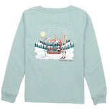 Boys Ski Lift Long Sleeve Marine Mist