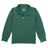 Boys Harrison Pocket Polo LS Hunter Green