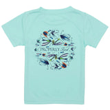 Boys Performance Tee SS Stay Fly Seafoam