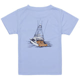 Boys Performance Tee SS Deep Waters Light Blue