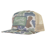 Boys Sportsman Trucker Hat Vintage Camo