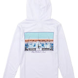 Boys Shade Performance Hoodie Castaway White