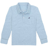 Boys Harrison Pocket Polo Long Sleeve Moon Blue