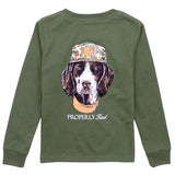 Boys Man's Best Friend LS Olive