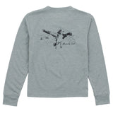 Boys Portland Pocket Tee LS Flying Mallard Moss Grey