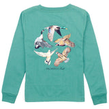 Boys Flock Long Sleeve Teal