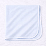 Mini Stripes Receiving Blanket Blue