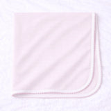 Mini Stripes Receiving Blanket Pink