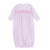 Peek-A-Boo Wishes Smocked Gown - Pink