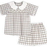 Noah Ribbon Short Set - King Street Windowpane