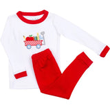 School Wagon Applique PJs