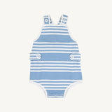 Skipper Sunsuit - Saddle Ridge Stripe Sarasota Sky/ Worth Avenue White