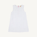 Sleeveless Betts Bow Dress Worth Avenue White Eyelet