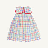 Sleeveless Stewart's Square Collar Dress