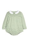 Pleated Peter Pan Watercress Stripe Bubble