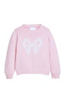 Instarsia Light Pink Bow Sweater