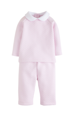 Light Pink Quilted Pant Set