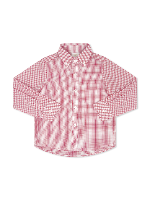 Brees Button Down- Redford Red