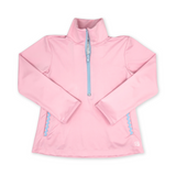 Heather Half Zip Cotton Candy Pink/ Cotton Candy Blue