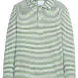 Long sleeve Watercress Stripe Polo