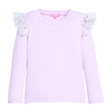 Sadie Tee - Lilac & Silver Sparkle Stars Lilac & Silver