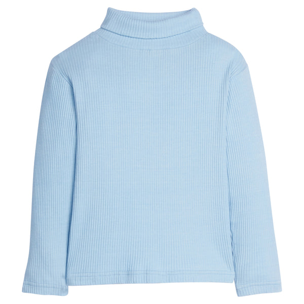 Ribbed Turtleneck - Ice Blue Ice Blue